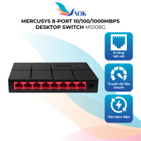 Switch Mercusys 8-Port 10/100/1000Mbps Desktop Switch MS108G - Hàng chính hãng