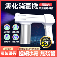 【台灣現貨一日達】12代納米藍光霧化槍 USB充電消毒噴霧機 酒精噴霧機 自動消毒噴霧機