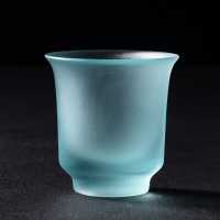 琉璃品茗杯古法冰凍燒主人杯單杯小號茶盞玻璃功夫茶杯琉璃杯茶具