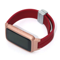 Silicone Strap For Huawei Band 6 7 Honor band 6 7 Metal Magnetic Suction Buckle With TPU Frame Bracelets Band6 7 Accessories