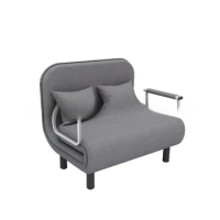 Grey Simple Folding Sofa Bed Apartment Foldable Small Bed Family Simple Reclining Chair Single Folding Sofa Bed Furniture