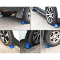 Portable Stable PP Rubber Wheel Chocks Skid Resist Rubber High Strength Car Stopper For SUV Truck RV Auto Wheel Chocks