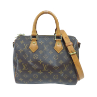 【二手名牌BRAND OFF】LOUIS VUITTON LV 路易威登 棕色 原花 帆布 Speedy Bandouliers 25 手提包 M41113
