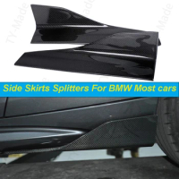 Carbon Fiber Side Skirts Splitters For BMW M5 F10 G30 F22 F23 F87 M2 M2C F32 F36 F82 M4 E92 F30 M3 Benz W205 Universal Body kit