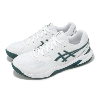 asics 亞瑟士 網球鞋 GEL-Dedicate 8 2E 男鞋 寬楦 白 綠 支撐 緩衝 運動鞋 亞瑟士(1041A410104)
