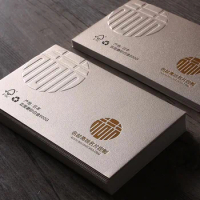 Business Cards Custom Simple Personalized Printing Both Side Matte White Gold Foil Stamping Special Paper Gift 500gsm 200pcs/lot