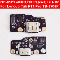 For Lenovo Tab P11 Pro J706F USB Charging Dock Board For Xiaoxin Pad Pro (2021) J716F USB Charger Port Board Connector Parts