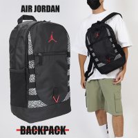 Nike 包包 Jordan 男女款 黑 後背包 書包 雙肩包 大容量 大收納 筆電包 爆裂紋 JD2233003GS-001