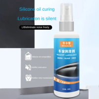 100ML Car Electric Window Lubricating Fluid Silicone Spray Car Door Glass Lifting Rubber Sealing Strip Softening Cleaning Agent