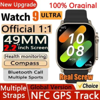 2024 New Smart Watch 9 Ultra Watch Ultra IWO Watch Ultra NFC Smartwatch Series 9 Bluetooth Call 2.2 Inch Wireless Fitness Watch