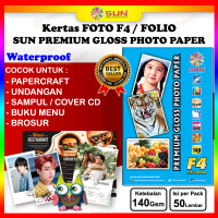 Kertas Foto Folio F4 Glossy - SUN Premium Photo Paper Glossy Folio