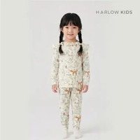 Harlow Kids - FrouFrou Pajamas / Pajamas Anak Perempuan / Pajamas Tencel / Pajamas Cute Nancy White