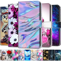 Leather Magnetic Case For Xiaomi Redmi 12 5G 12C Note 12R 12 Pro 5G Note12 4G Redmi12 Cover Flip Wallet Painted Funda Etui 2023