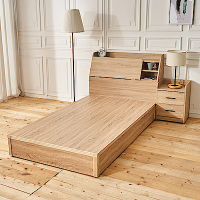 時尚屋 亞伯特3.5尺床箱型加大單人床(不含床頭櫃)