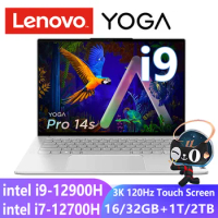 Lenovo Yoga Pro14s 2022 Laptop Intel Core i7-12700H/i9-12900H 14.5" 3K 120Hz Touchscreen RTX3050 Slim Notebook