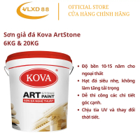 Sơn hiệu ứng giả đá Kova Artstone 42 màu - 6Kg và 20Kg