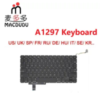 New Laptop Keyboard US UK Spanish Italy French Russian German... Replacement For Apple Macbook Pro 17" A1297 Notebook Keyboard