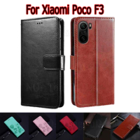 Case For Xiaomi Poco F3 Cover Phone Protective Shell Funda For Poco F3 Case Flip Wallet Stand Leather Book Etui Hoesje Coque Bag