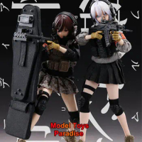 HASUKI PA003 PA004 1/12 Female Soldier Collectible Shock Troops Heavy Shield Handshock Worker Girls Full Set 6inch Action Figure