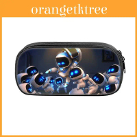 Astro Bot Childrens Stationery Case With Nylon Material And Space Robot Print For Kids