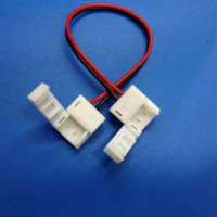 [Seven Neon]Free shipping 20pcs 8mm FPBC 2pins IP65 waterproof silicone 3528 SMD strip light connector cable