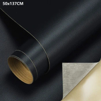 50x137cm Self Adhesive Leather Repair Patch Kit Self-Adhesive Leather Tape for Sofa Furniture Car Seats PU Sofa Fabric Stickers