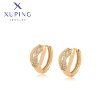 Xuping Jewelry New Fashionable Exquisite Simple Gold Color Piering Hang Earring for Women Ladies Christmas Party Gift X000767725