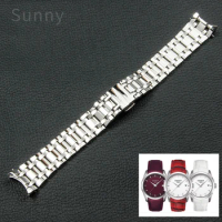 Solid Stainless Steel Watchband for Tissot 1853 Female T035 T035210a T035207a Belt Watch Strap 18mm Women Watch Accessories