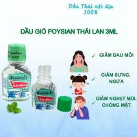 [Giá ưu đãi] (Hoả Tốc HN) Dầu gió poy-sian 3ml, Dầu gió Thái Lan Poy Sian tinh dầu bạc hà giảm đau m