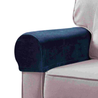 Garneck Arm Rest Covering Sofa 2Pcs Stretch Fabric Armrest Covers Anti-Slip Spandex Recliner Armchair Couch Armrest Protector