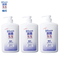 嬌生pH5.5 潤膚沐浴乳(2合1)1000ml(3入組)