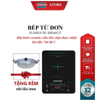 BẾP TỪ ĐƠN SUNHOUSE SHD6873_Tặng Kèm Nồi Lẩu Inox