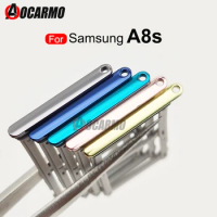 Aocarmo SIM Card Tray For Samsung Galaxy A8s SM-G8870 Sim Card Tray Slot Holder Replacement Part