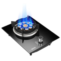 Fierce Fire Gas Stove Household Electric Stove LPG Built-in Bench Gas Range Natural Gas Fire Single Stove Countertop Burner