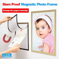 Must - Have Penutup Bingkai Magnetik Emas Supplies! Tersedia dalam Saiz A3, A4, A5, A6 | Ideal untuk