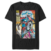 T-Shirt Sampul Buku Komik Marvel Captain America Isu 427 Lelaki