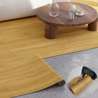 【Wall stickers】 1 Roll 40X300CM Wide Vinyl Flooring Roll Self-Adhesive, Wood Grain Floor sticker Pee