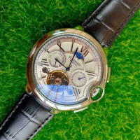 Watch Tourbillon Mechanical Watch Belt Style Mechanical Watch Atmospheric Men's Automatic Tourbillon Mechanical