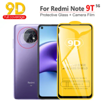 3pcs 9D Protective Glass on for Xiaomi Redmi Note 9T 10 T Screen Protector Glass on Redmi Note-9T 10S/9 Pro 9a 9c 10 Pro 5G 10T