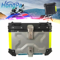 Motorcycle Trunk luggage box 35L/45L/55L/65L Aluminium Alloy Waterproof Tail Top Case Box For Motorcycle