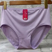 DAISY 3081 Size 5L/XXXXL CD Wanita Jumbo Polos Bahan Tebal Halus & Lembut BB 80kg-120kg XXXXL Ungu