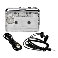 USB Cassette MP3 CD Portable Music Cassette Player for Laptop Travel