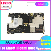Unlocked Circuits For Xiaomi Redmi Hongmi Note 4 Motherboard Original 16GB 32G 64G For Xiaomi Redmi Note 4 Logic Board Mainboard