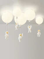 北歐臥室燈兒童房創意氣球燈男孩女孩房間燈ins少女網紅臥室吊燈