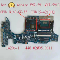 For Aspire VN7-591 VN7-591G Notebook Motherboard I5-4210HQ CPU GTX960M GPU 14206-1 448.02W05.0011 Full test work