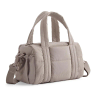 In Stock Women's Fluffy Quilted Shoulder Bag Mini Gym Bag Detachable Strap Small Travel Bag Crossbod