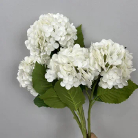 Artificial Hydrangeas Branches 3D Printing Fake Flowers Simulation Flower Pink White Hydrangea Shopping Mall Decoration Floral