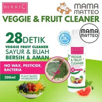 BERRYC Veggie & Fruit Cleaner Wash 300ml / Cairan Pembersih Sayur Sayuran / Pencuci Vegetable Salad 