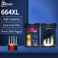 DMYON 664XL Compatible for HP Deskjet 3635 3636 3638 3700 3775 3776 3778 3785 3835 2675 2678 Printer for hp664 Ink Cartridge 664