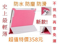 UIPRO【I14】New iPad 2 3 4 smart cover 籃球紋 防水 防磨 超薄 智能 保護套 保護殼 四折 休眠喚醒